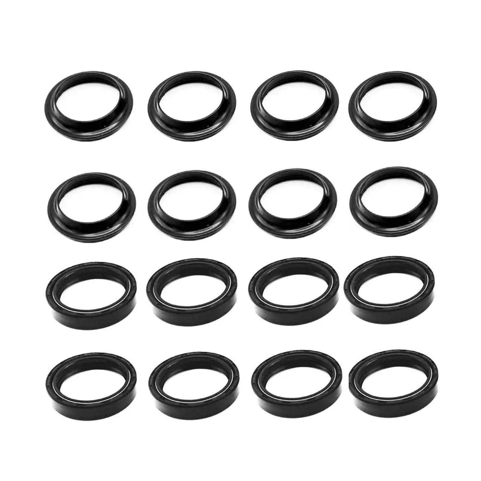 Retén Aceite Cubierta Antipolvo Horquilla Delantera Para Suzuki GSF 400 600 650N 650S Para Bandit AN650 Para Burgman SV650 GSX600F(4 Set)