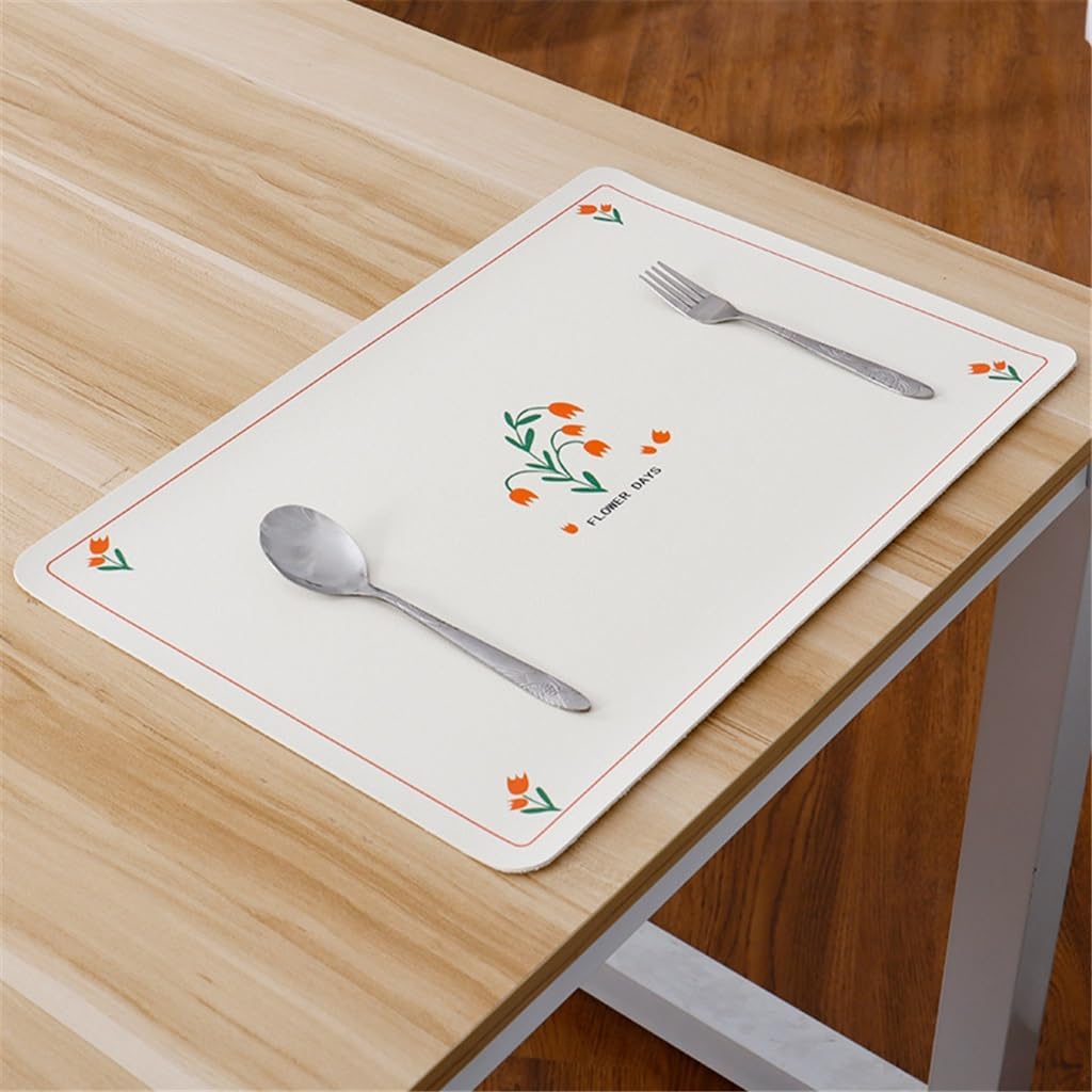 Leather Table Mat Tea Free Washing Insulated Bowl Western Food