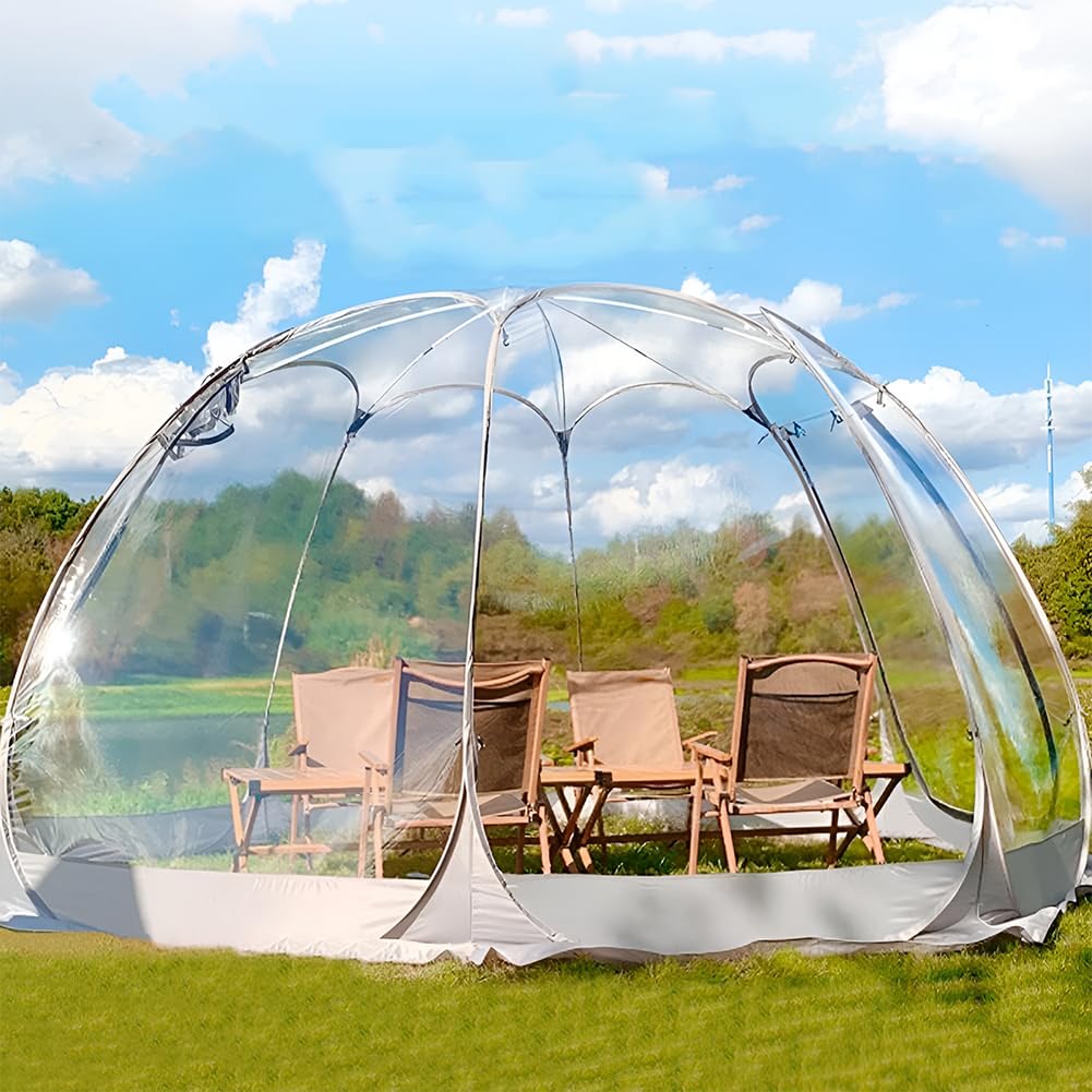 Bubble Tent Pop Up Gazebo, Transparent Tent Outdoor Bubble House Camp Star Tent, 3m/3.6m Igloo Dome Garden Patio Canopy Shelter, Warm Sun Room In Winter, for Party, Camping, Wedding 3m Octopus feet