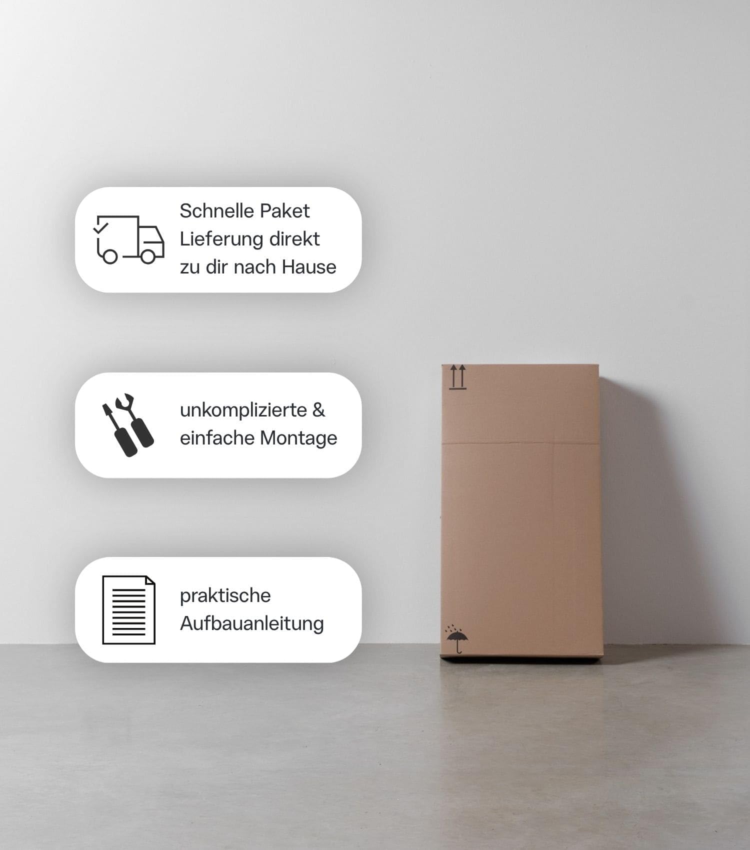 mokebo Waschbeckenunterschrank 'Der Waschbär' (60x70x34 cm) Made in Germany, Waschtischunterschrank, Unterschrank fürs Waschbecken, Badezimmerschrank & Badschrank aus Holz in Anthrazit Schwarz