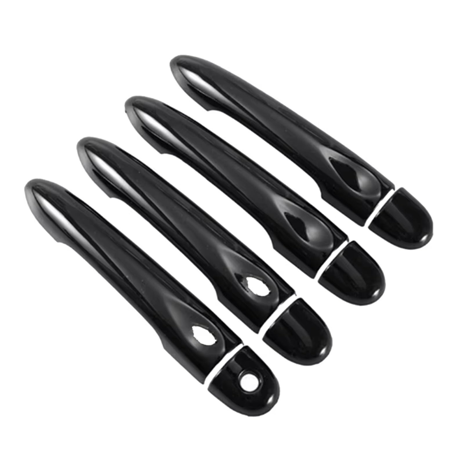 Xdworuw for Benz for Smart 453 for Forfour 2016 2017 2018 2019 2020 2021 Car Exterior Handle Car Exterior Door Handle Cover Trim Door Handle Exterior Cover(Gloss Black)