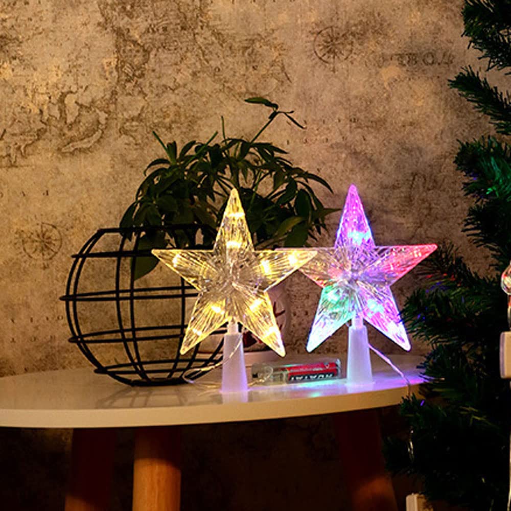 ツリートップスター クリスマス ツリートップ LED 飾り 電池式 オーナメント Amazon.co.jp: JunyueLiang クリスマス オーナメント トップスター