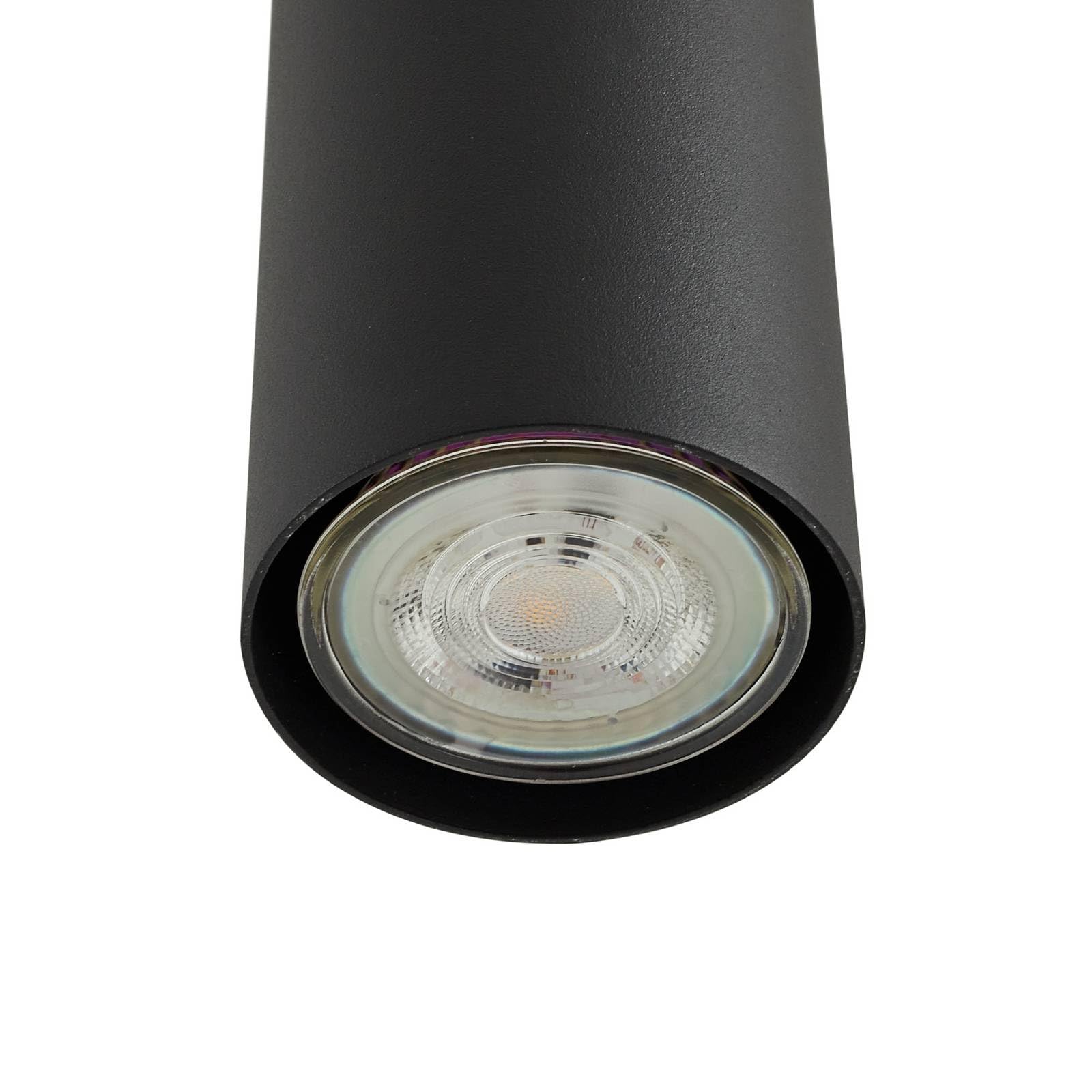 Lindby Esstisch Pendelleuchte, Hängeleuchte Metall schwarz Hängelampe 4x GU10 max. 35W ohne Leuchtmittel Esszimmer Küche Wohnzimmer