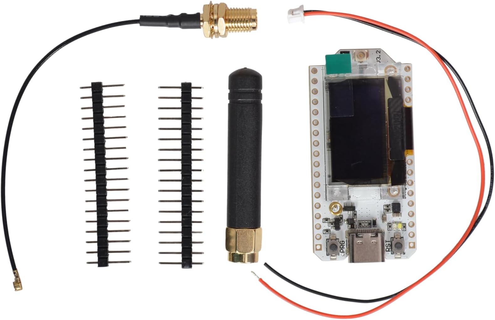 Heltec Wireless Stick V3 LoRa Development Board, SX1262, ESP32 Dual-Core, WiFi, Bluetooth 4.2, 0.96 OLED Display, 4MB Flash, 520KB SRAM