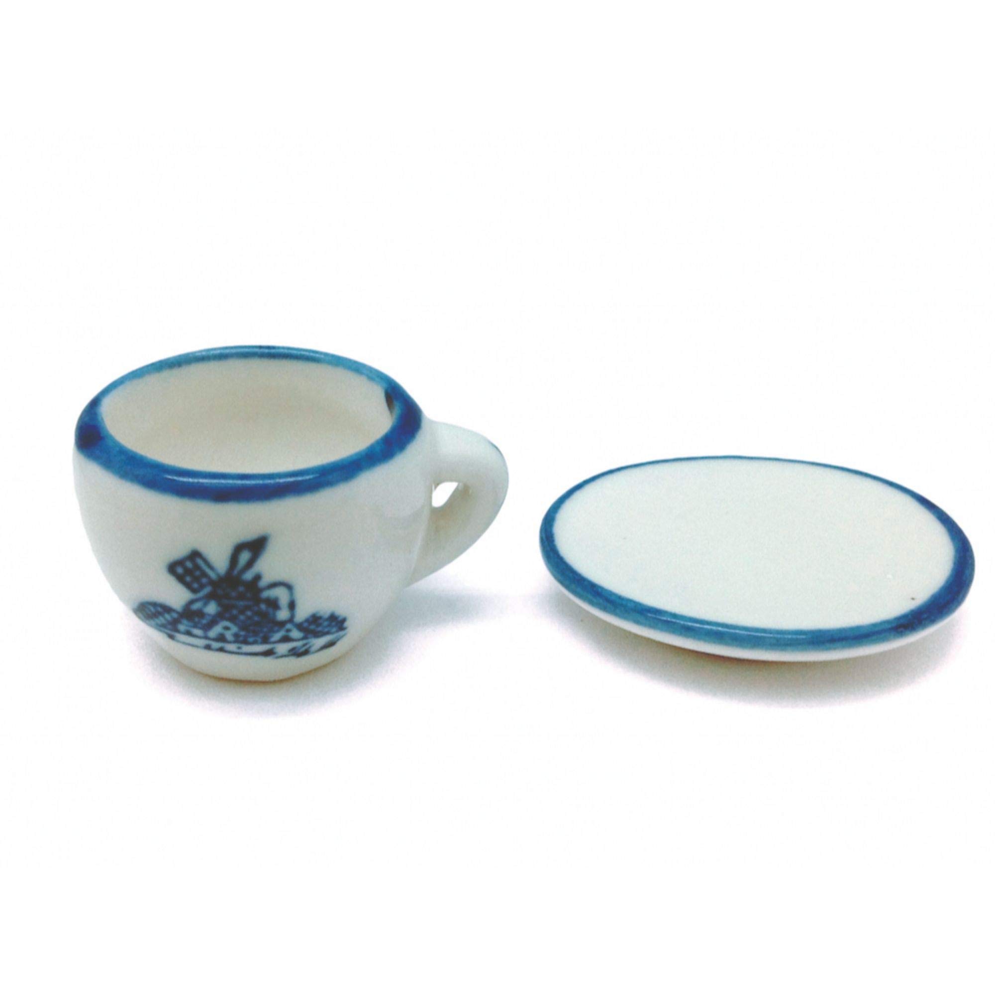 Essence of Europe Gifts Miniature Cup and Saucer Set Delft
