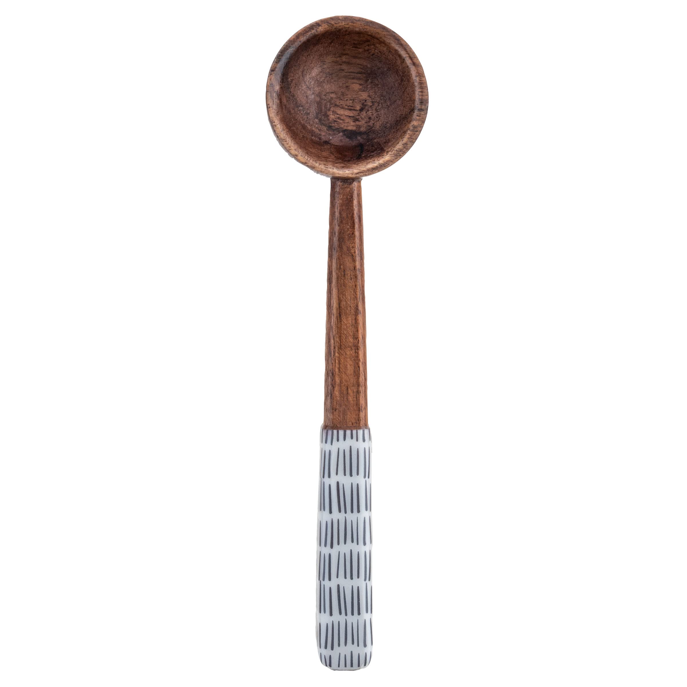 Karma Gifts Cucharas para degustación de esmalte, talla única, color blanco y negro