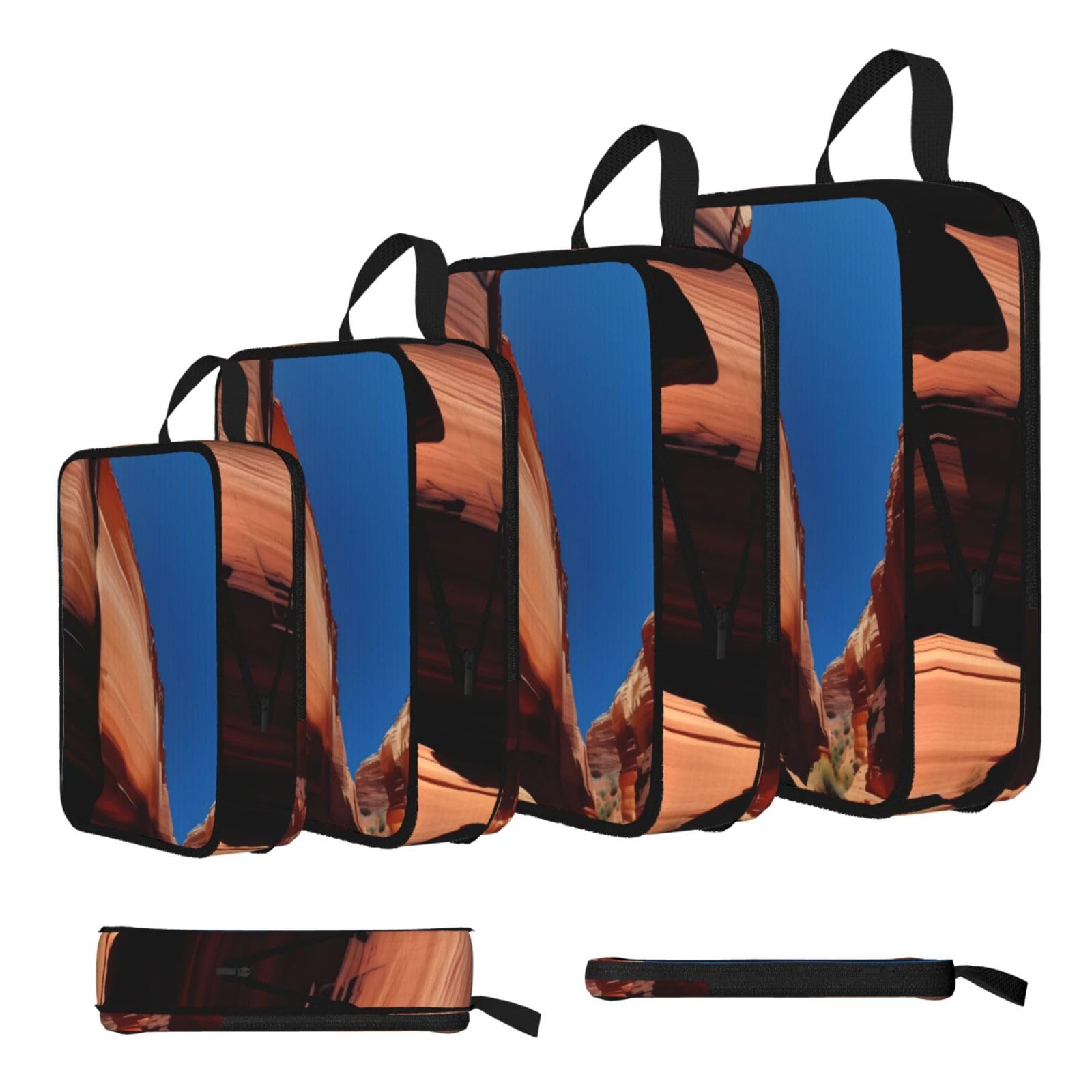 Gorge scenery Compression Packing Cubes 4 Piece Set