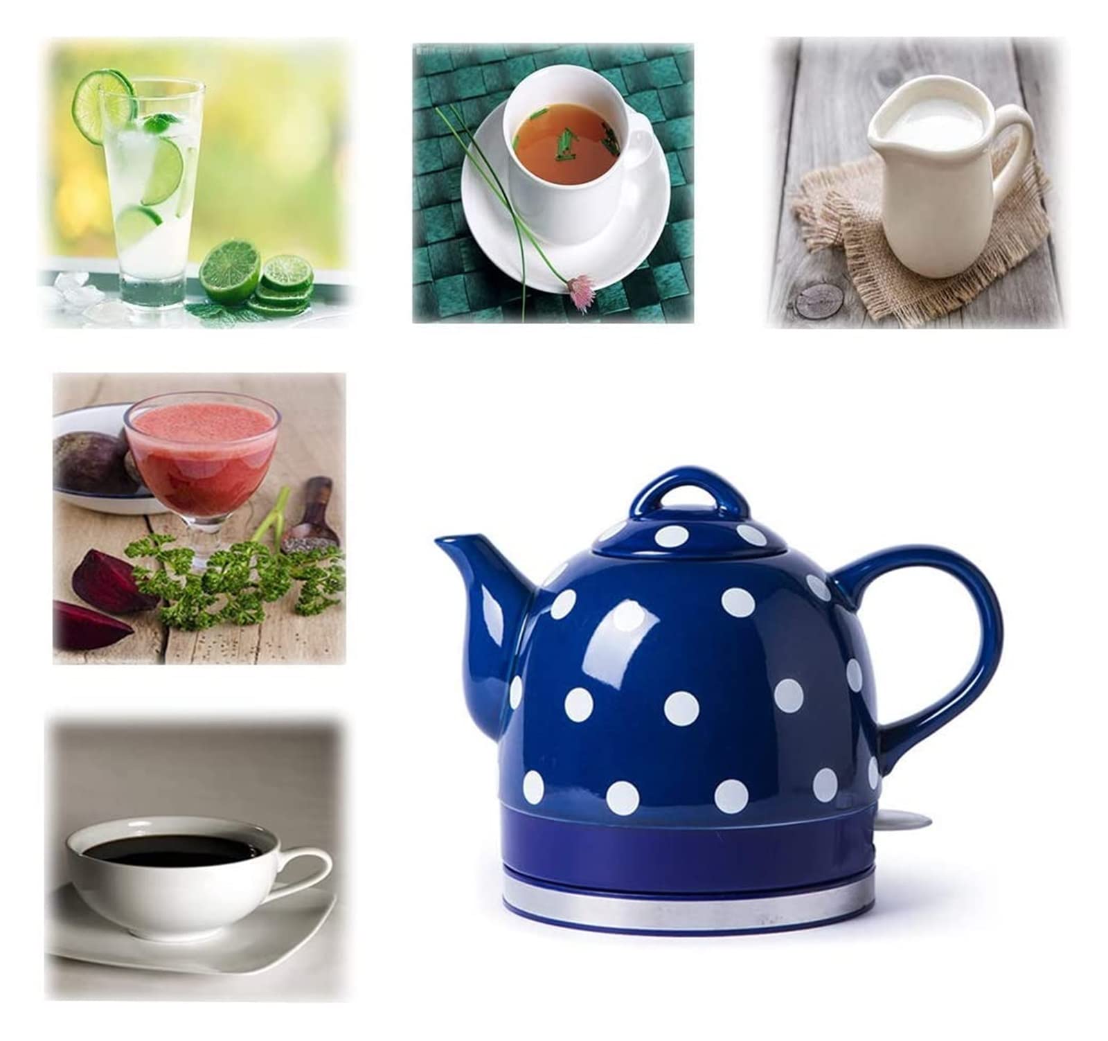 Hervidor eléctrico de café de preparación rápida, hervidor de Agua con Silbato, autoapagado, autoprotección en seco antiquemaduras, Termo de Temperatura Constante, Moda
