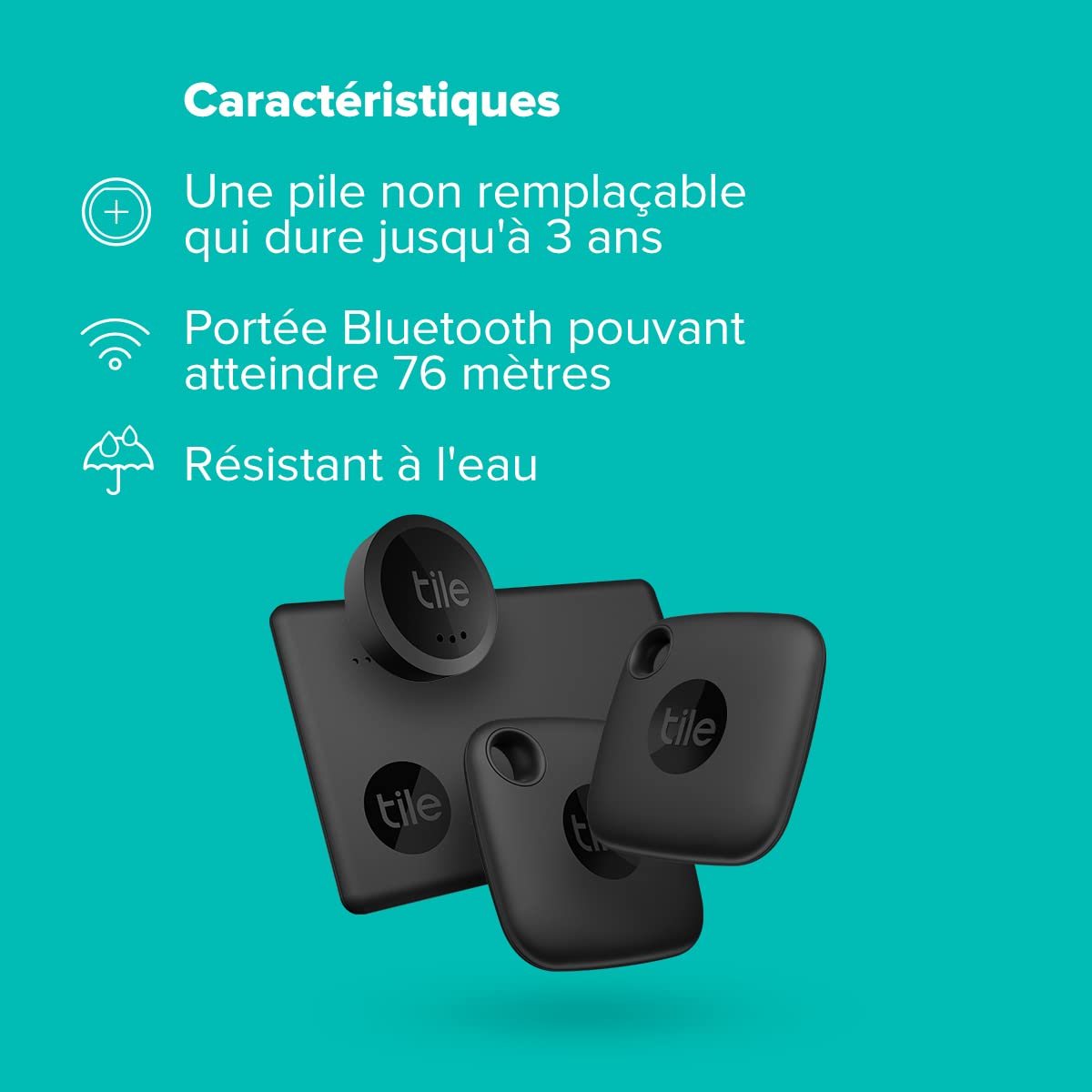 Tile Essentials (2022) Set de 4 (2 Mates, 1 Slim, 1 Sticker)