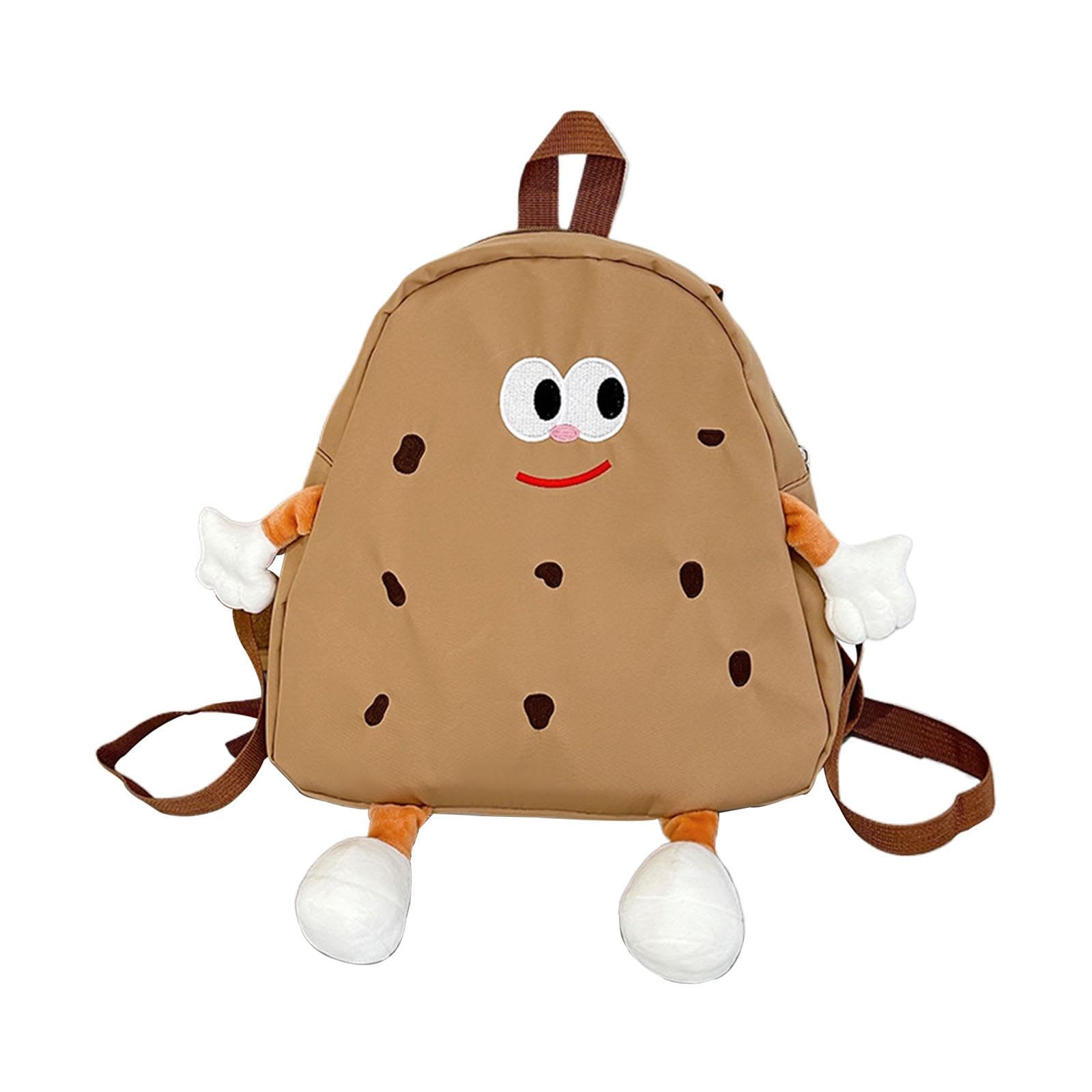 Merishopp Cookies Kids Backpack Zipper Closure Cute Rucksack for Nursery Children Gift Brown | Clothing, Shoes & Accessories-image-38