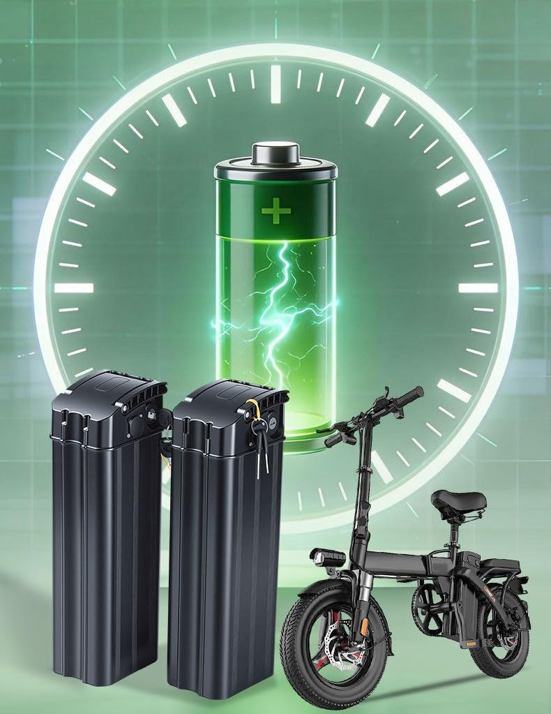 Batterie de vélo électrique 48V 8Ah/10Ah/12Ah/15Ah/18Ah Batterie Lithium-ION Ebike pour Moteurs 250W-1000W avec Chargeur BMS Poignée de transport et verrouillage de sécurité 48V 8Ah