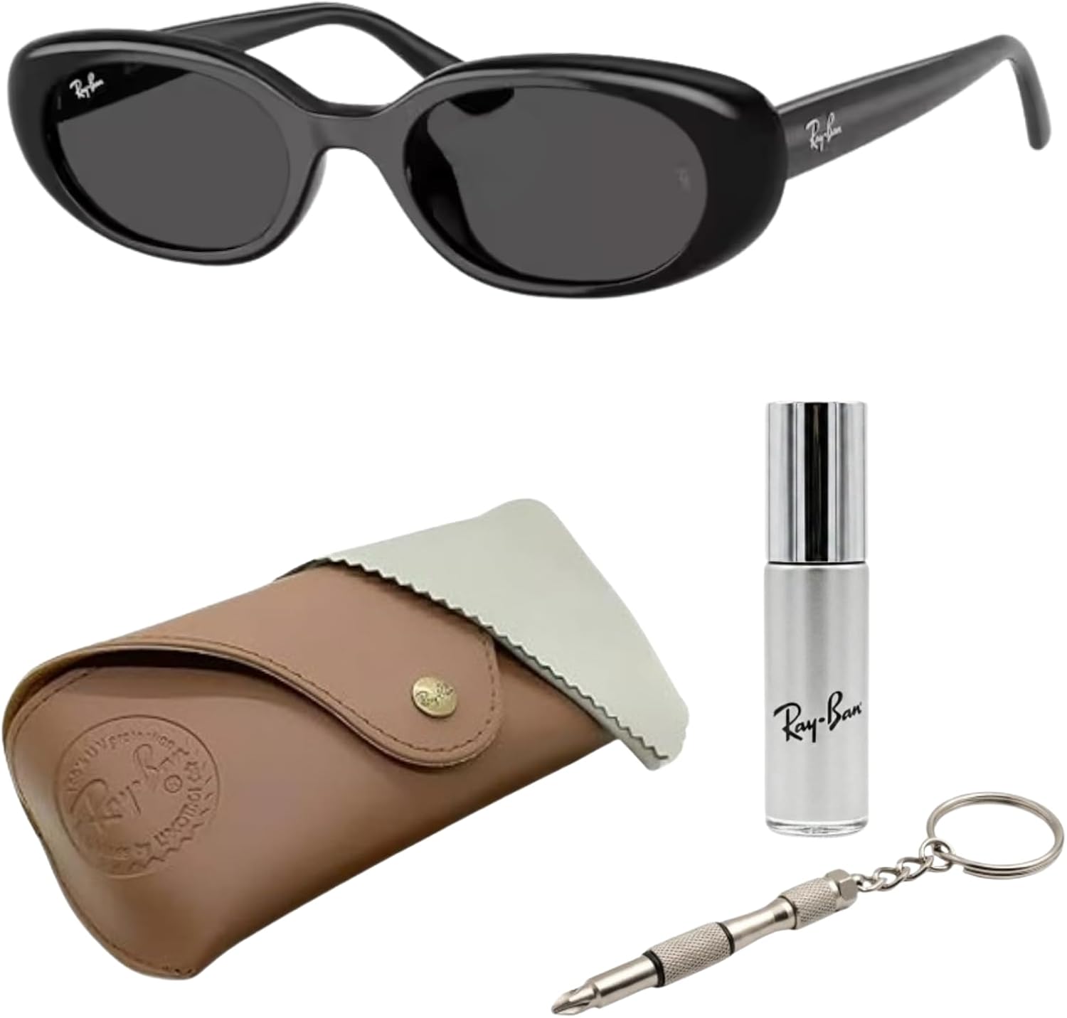 Ray-Ban RB4441D BIO-BASED Square-Round Shaped Sunglasses for Men & Women with Official RAYBAN Eyewear Kit
