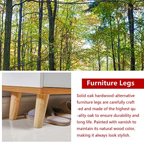 4pz Gambe per Mobili Legno, 15cm Piedini per