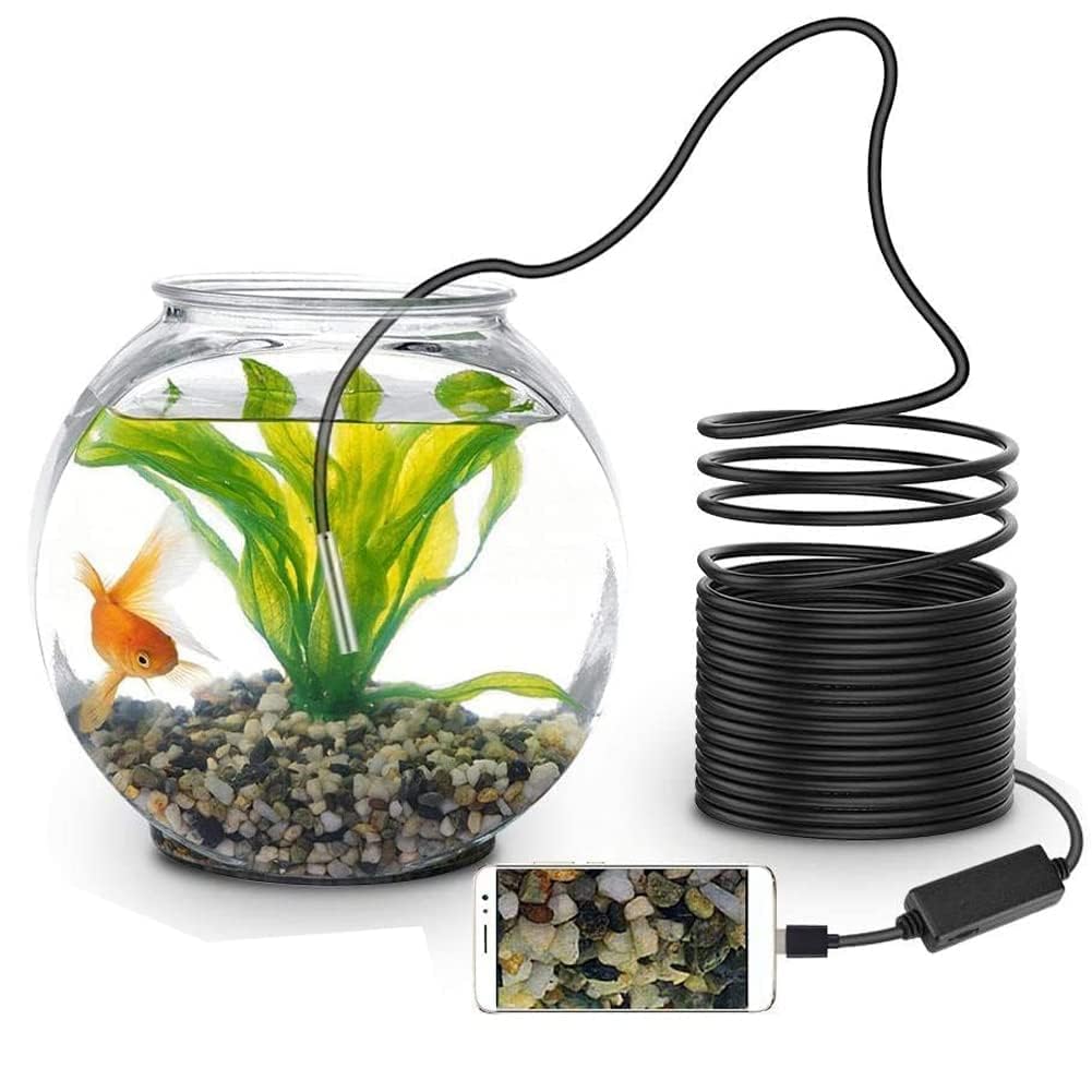 PKST 5M Endoscope Camera Flexible IP67 Waterproof Inspection 5.5mm / 6 LED Borescope Camera with 5M Wire for Android Phone/PC/Tablet Security Camera Type C (App USB Camera (5M Endoscope) (B0CVDRKWZY) Amazon Price History, Amazon Price Tracker