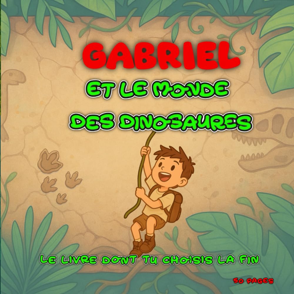 Gabriel et le Monde des Dinosaures: Le livre dont tu choisis la fin ! Une aventure préhistorique interactive pour les enfants courageux.