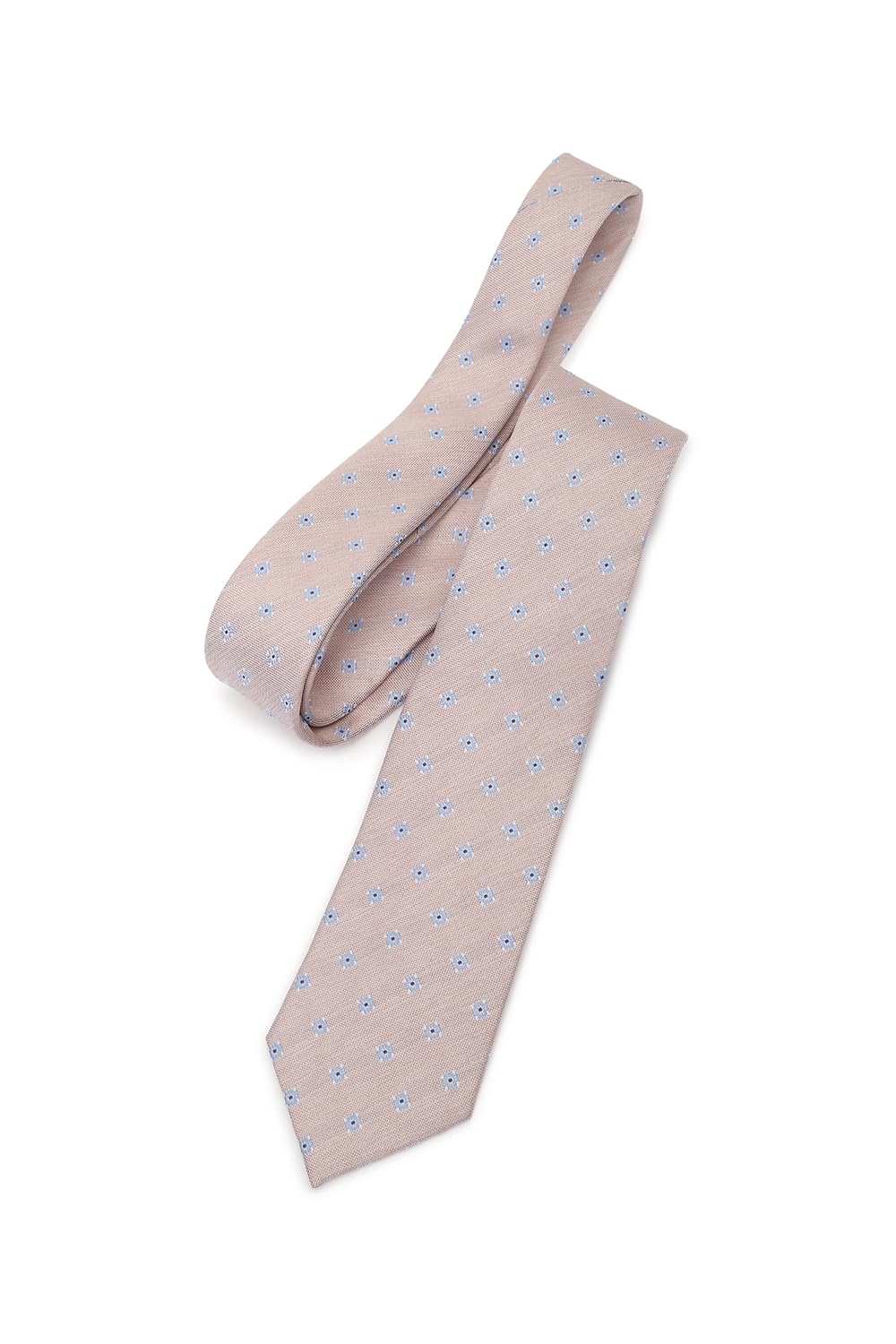 Men Beige Embroidered Formal Tie-image-40