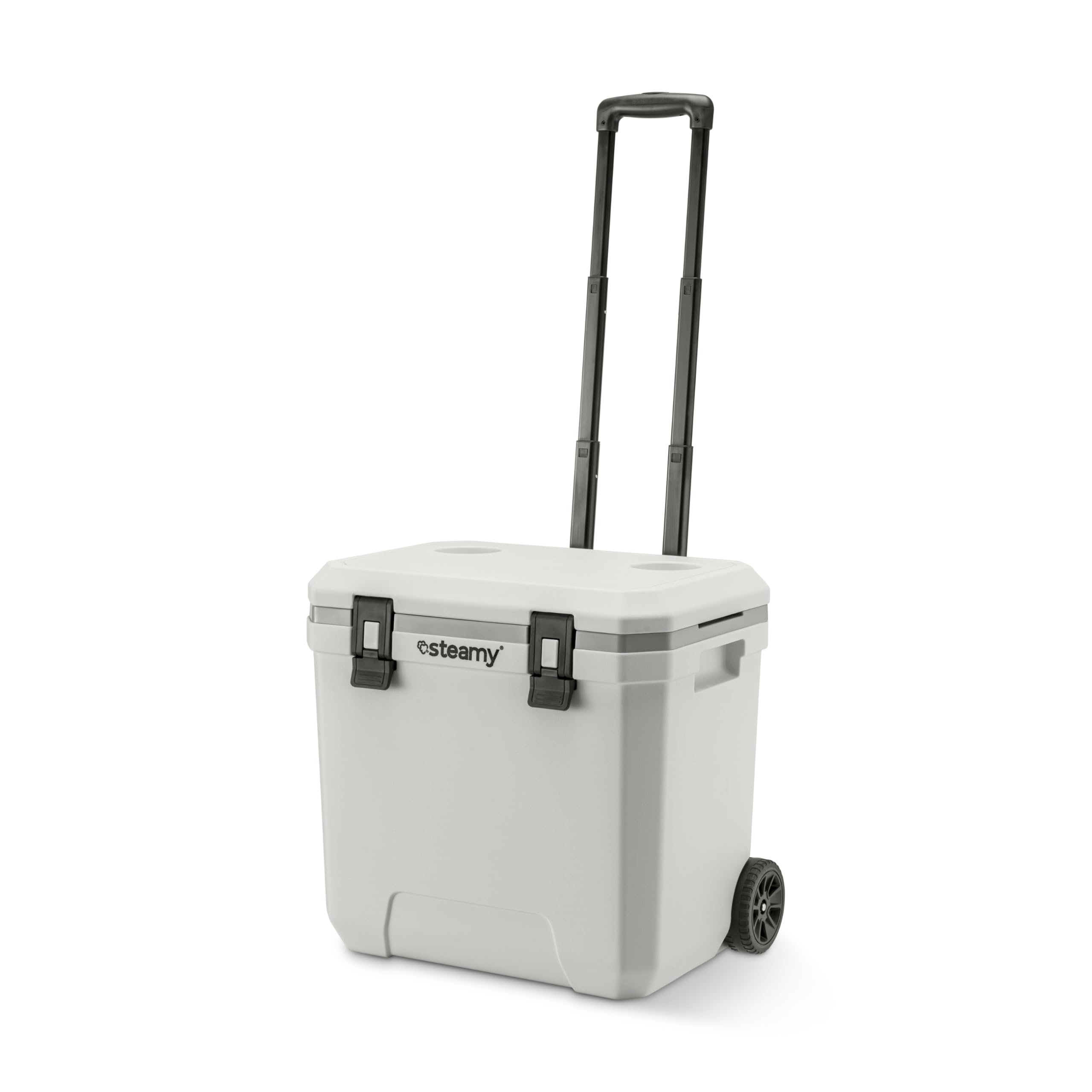 Steamy Marine 36 Nevera Pasiva con Ruedas, 36 litros, Blanco