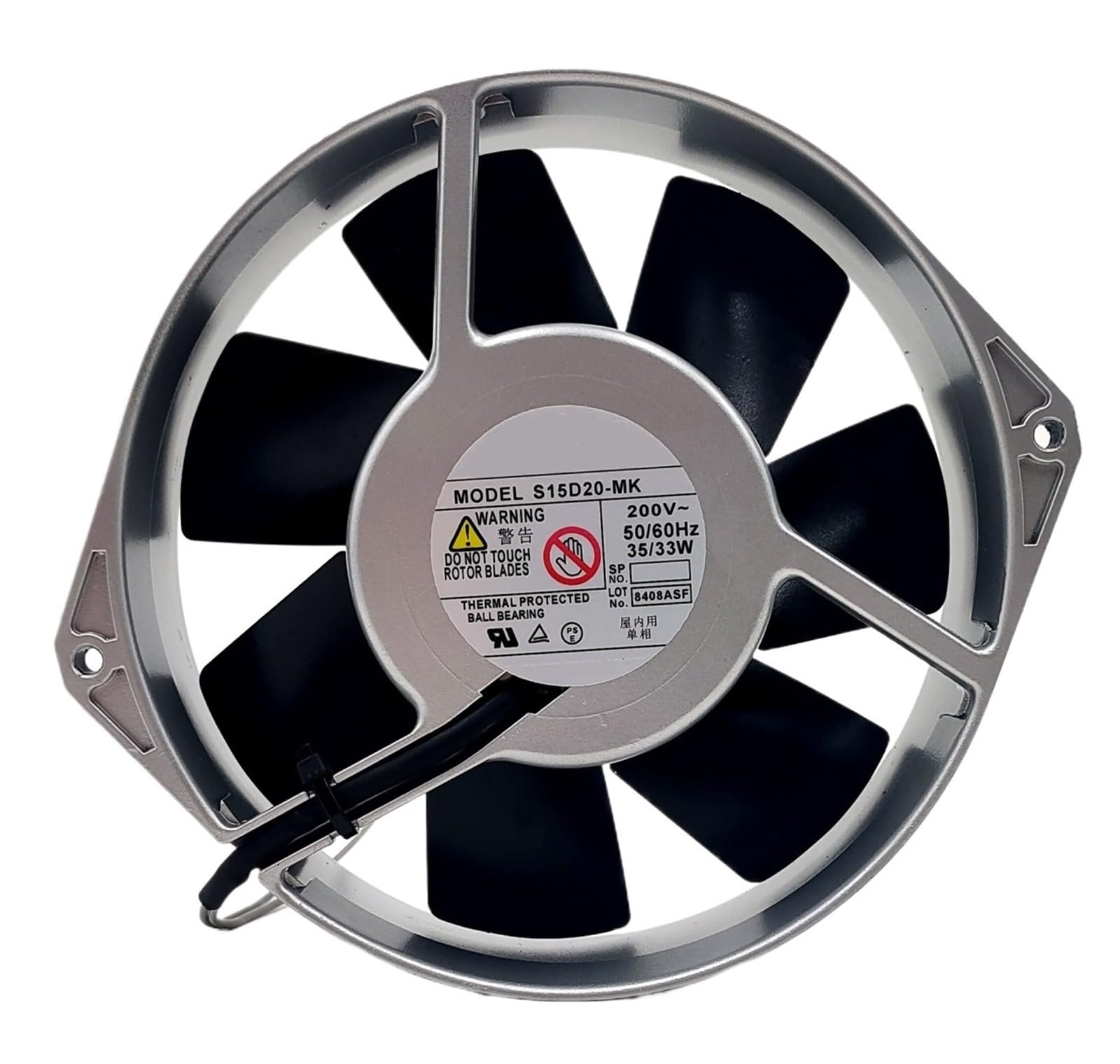 LZIKKGKI Cooling Fan S15D20-MK 200VAC 0.17A 35/33W 17cm 17238 172 * 150 * 38mm 2-Wire