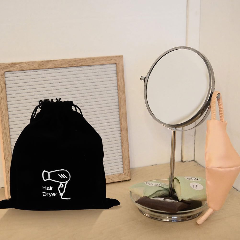 Hair Dryer Travel Bag Drawstring Organizer Pouch for Hair Styling Tools and Jewelry Storage 11.81X10.23X0.19In Lightweight Portable Case for Home Hotel and Travel - Image 8