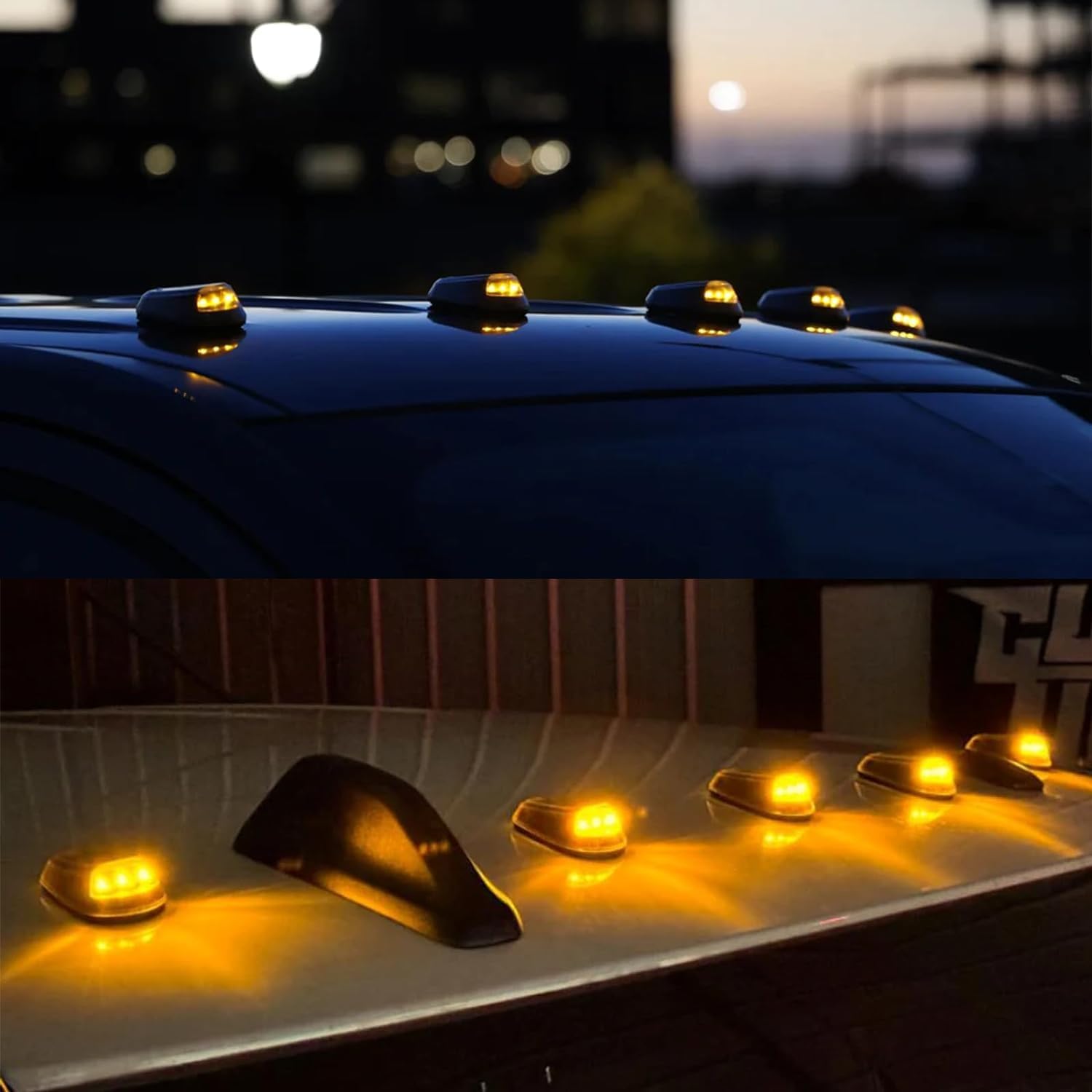 No Drill Cab Lights, Wireless No Drill Cab Lights, Luces De Cabina Solar, Solar Powered Cab Lights for Truck, Solar Powered Cab Lights, Solar Wireless Cab Lights for Truck No Drill(A 5 PCS)