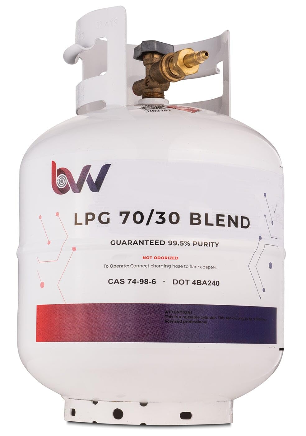 BVV 20LB High Purity USA 70/30% N-Butane/Propane Blend - 99.5% Guaranteed-None/None