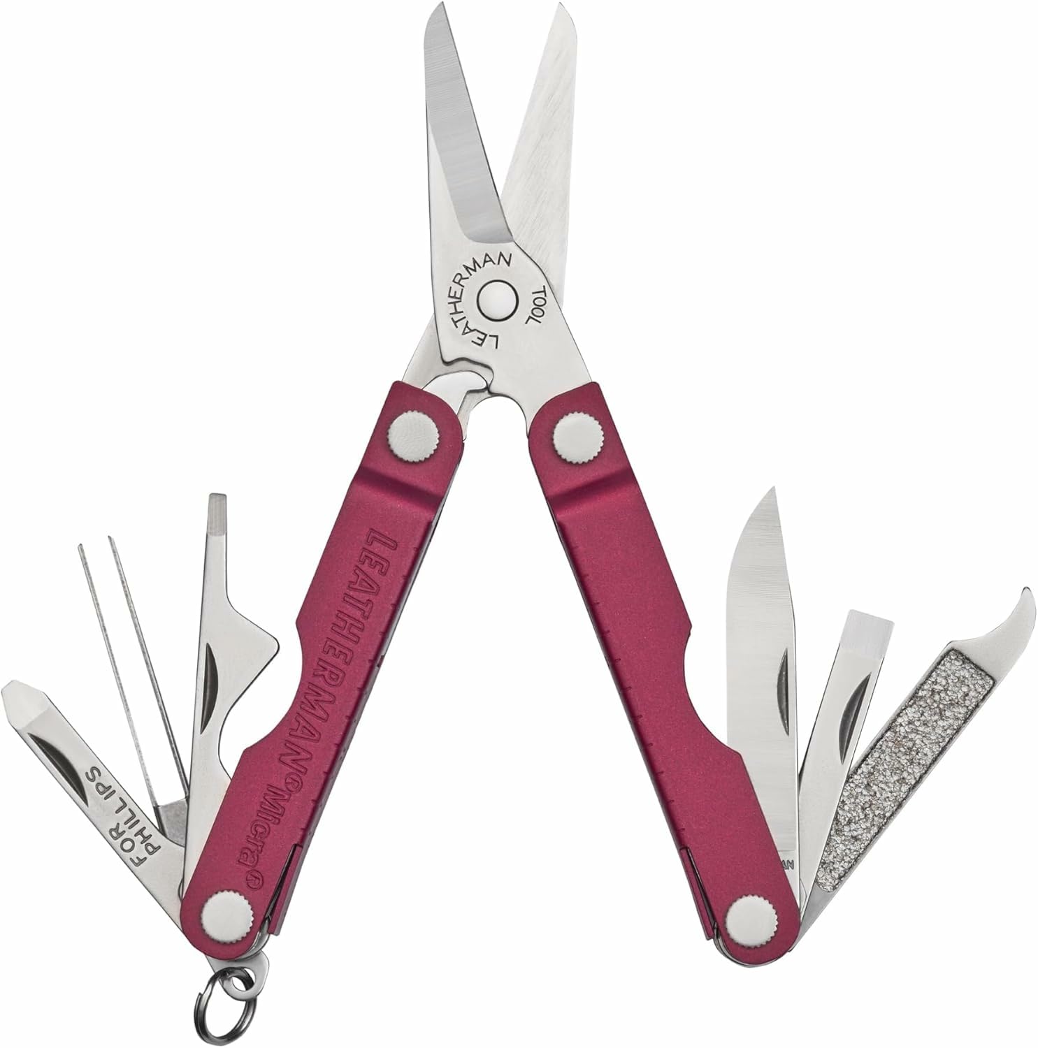 新品17ss BAPE × LEATHERMAN MICRA マルチツール LEATHERMAN Micra Multipurpose Tool, Çok Amaçlı Makas, Cherry