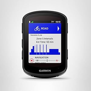 Garmin Edge 540 Solar, Solar-Charging GPS Cycling Computer with Button Controls, Targeted Adaptive Coaching, Advanced Navigation and More
