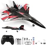 New Upgrade SU27 RC Airplane, Remote Control Fighter Toys, 2.4GHz 6-axis Gyro Stabilizer RTF Glider Aircraft Plane with 2 Batteries Easy to Fly Outdoor Toy for Adults Kids Beginners Boys