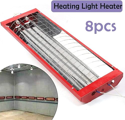 Miniatura 6 de NG NOPTEG Calentador de cabina de pintura - Juego de calentador de luz infrarroja para cabina de hornear en aerosol, lámpara de curado, calentador