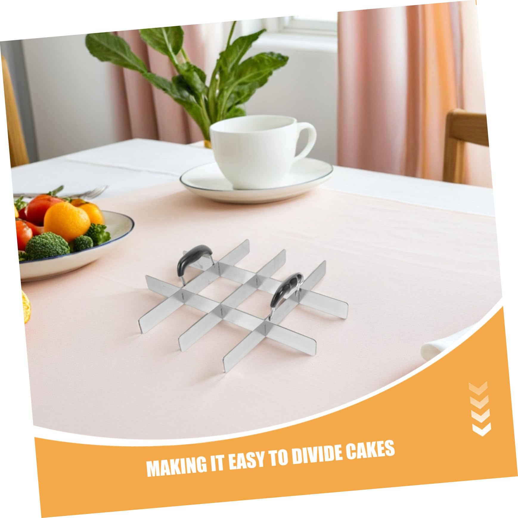 DOITOOL 2 Piezas Divisor y Cortador de Pasteles de Acero Inoxidable Espátula Ergonómica para Servir Tartas Pizzas Lasañas y Postres Herramienta Cómoda y Duradera para Repostería Precisa