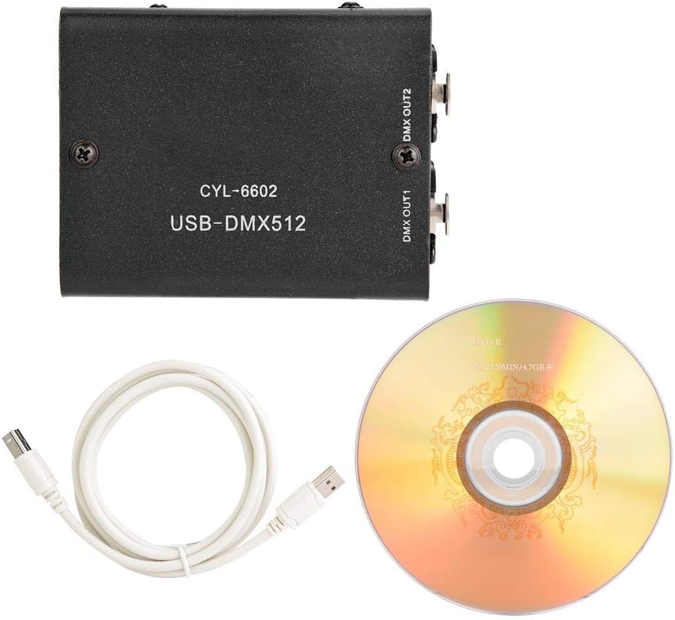 Stage Light Controller 512 Channel USB to DMX DMX512 LED Light DMX Stage Lighting Controller Channels Decoder Module