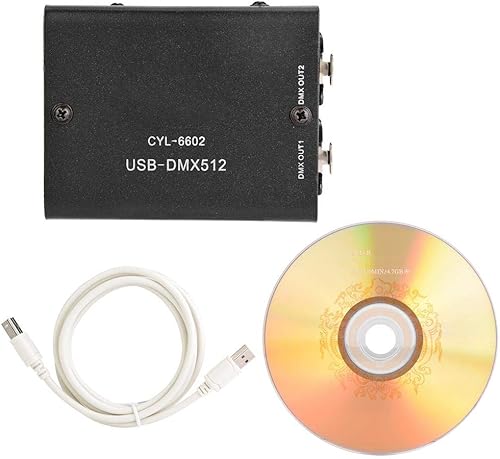Controlador de luz de escenario 512 canales USB a DMX DMX512 Luz LED DMX Etapa Controlador de iluminación Canales Decodificador Módulo