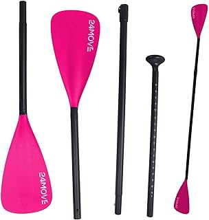 24MOVE® Paddel Doppelpaddel 2 in 1 Teleskoppaddel Stechpaddel und Einzelpaddel