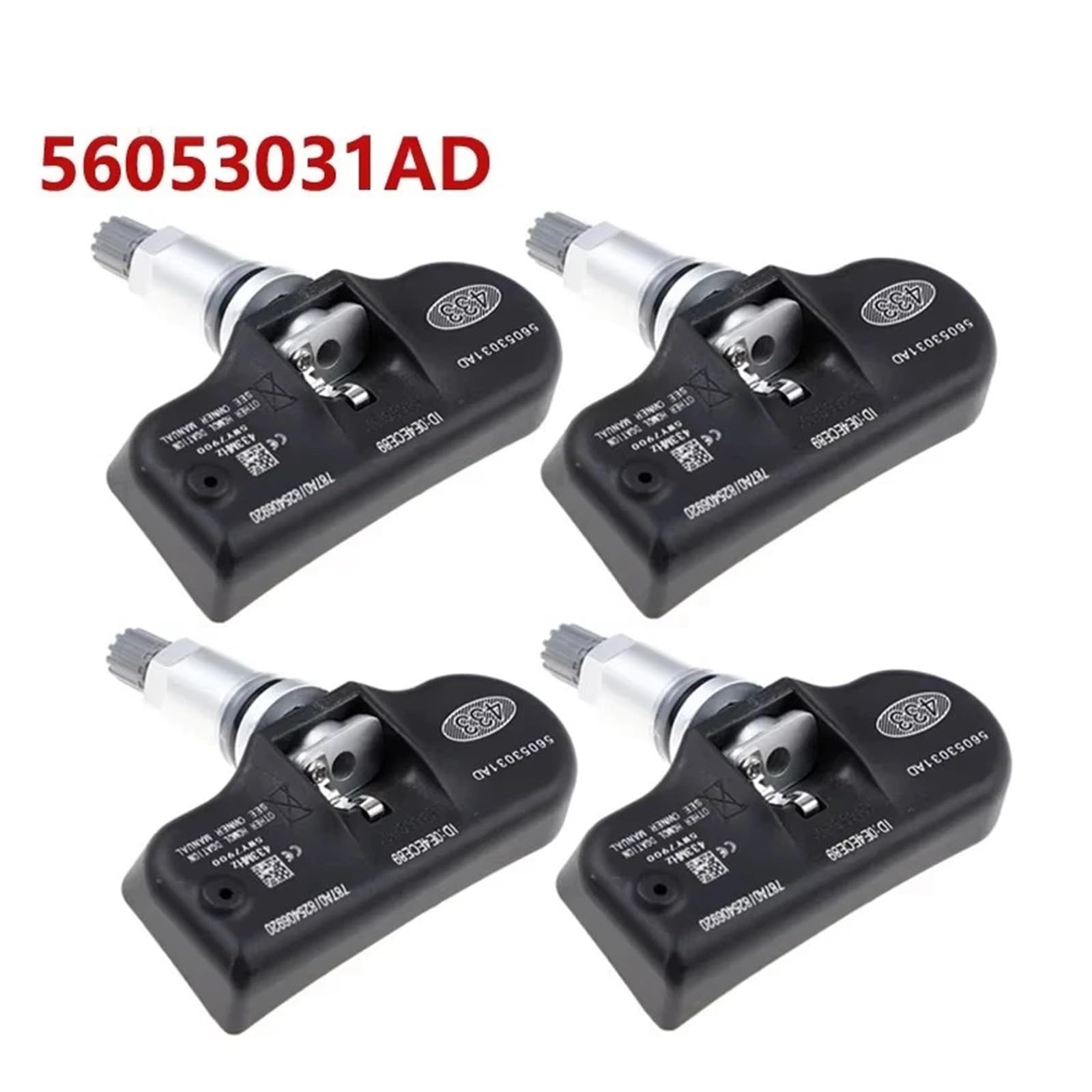 Sensores de Presión para Dodge para Avenger 2007-2014 TPMS Sensor De Monitor Presión Neumáticos 433MHZ 56053031AC 68078768AA
