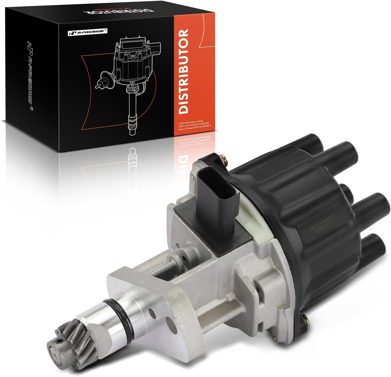 A-Premium Ignition Distributor with Cap and Rotor Compatible with Dodge Grand Caravan/Caravan 1996-2000 & Chrysler Grand Voyager/Voyager 2000 & Plymouth Grand Voyager/Voyager 1996-2000, 3.0L