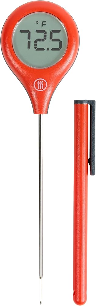 ThermoWorks ThermoPop 2 — Best Value Instant Read Thermometer - Cayenne Pepper Red