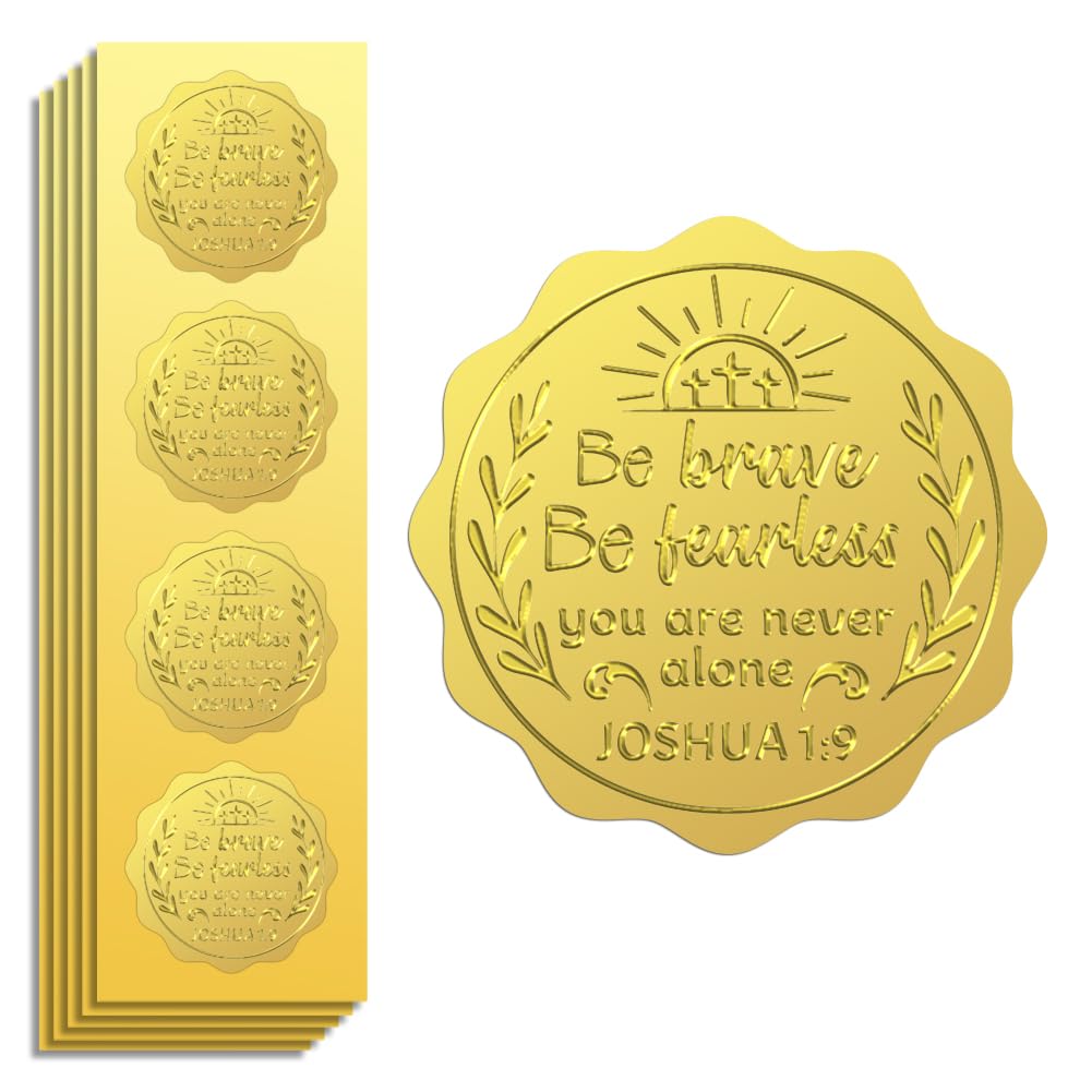 Peacoblue 100Pcs Envelope Gold Foil Seals Self Adhesive Stickers — image 1