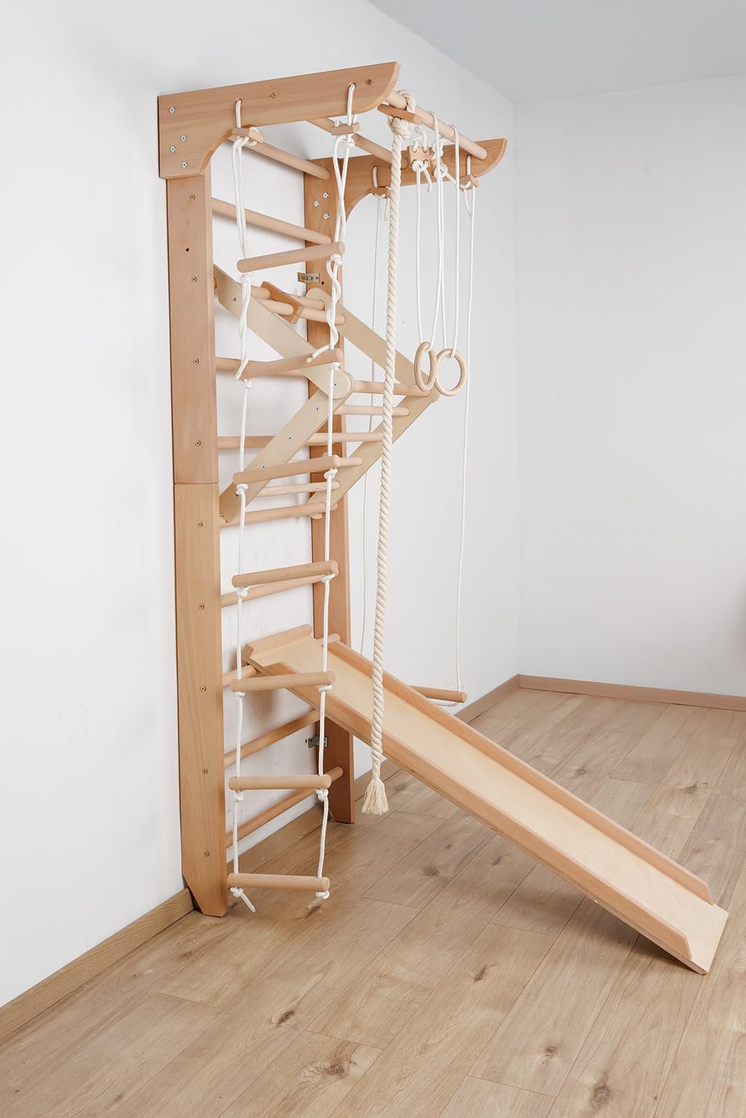 Gimnasio de escalada para niños 3-240 equipo deportivo, pared de escalada, madera, pared de gimnasia, barrera, barrera, almacén de la UE, certificado