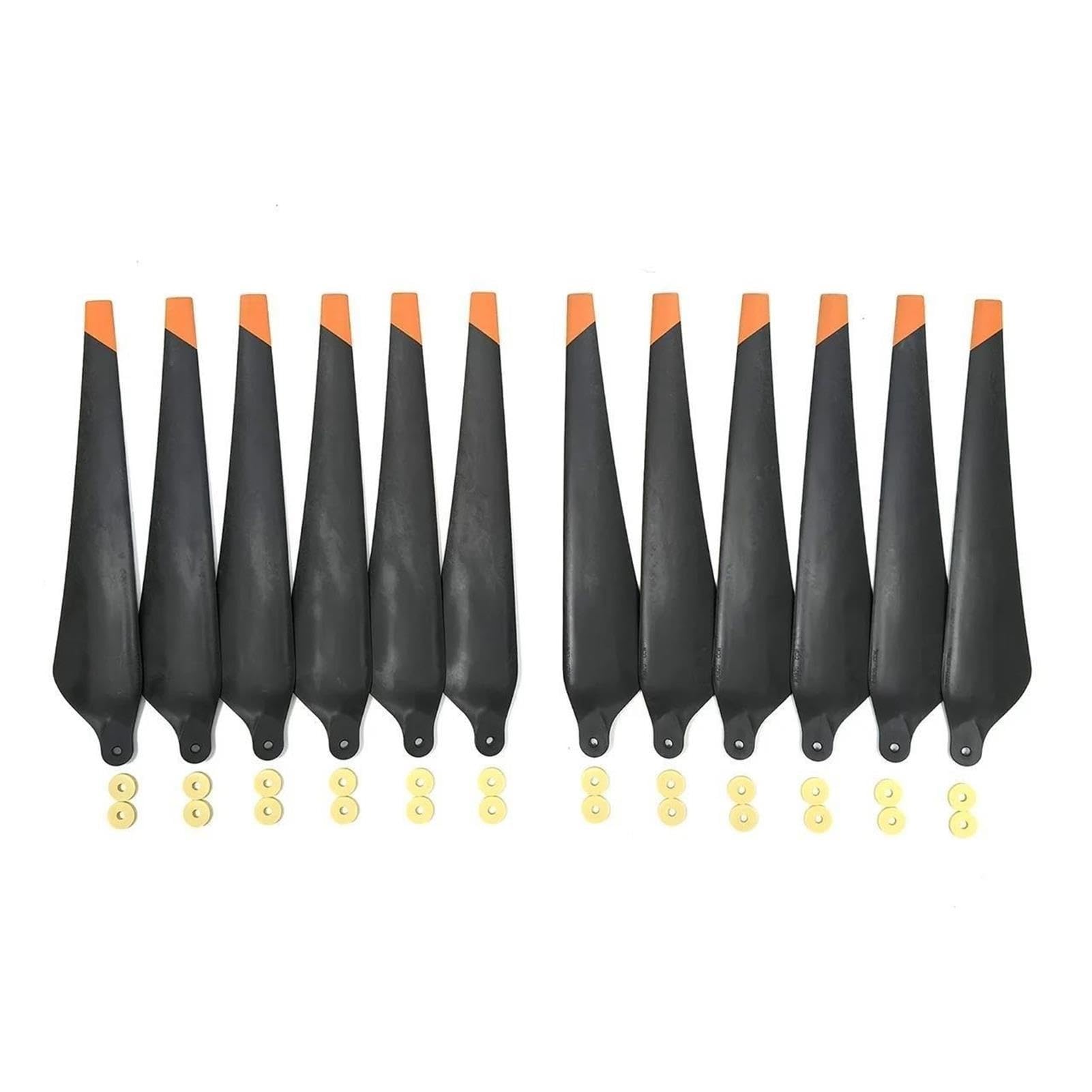 Hélice pliante 3820 CW CCW for Agras T30, mélange de plastique et de Fiber de carbone, lames de Drone de Protection des plantes agricoles(T30 Black)