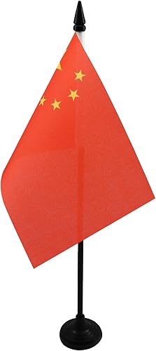 Miniatura 327 de Bandera de la bandera del Líbano de AZ, 3.9 x 5.9 in, bandera de escritorio libanesa, 5.9 x 3.9 in, barra y base de plástico negro