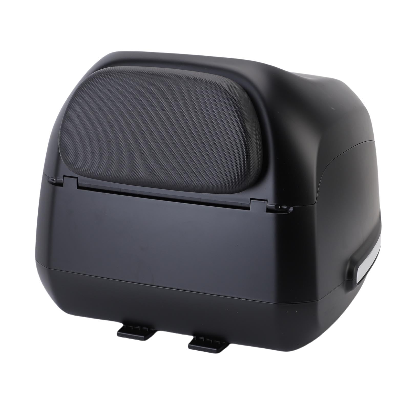 Coffre Moto Rétro, Design Vintage, Capacité 35L, pour Moto (Black)