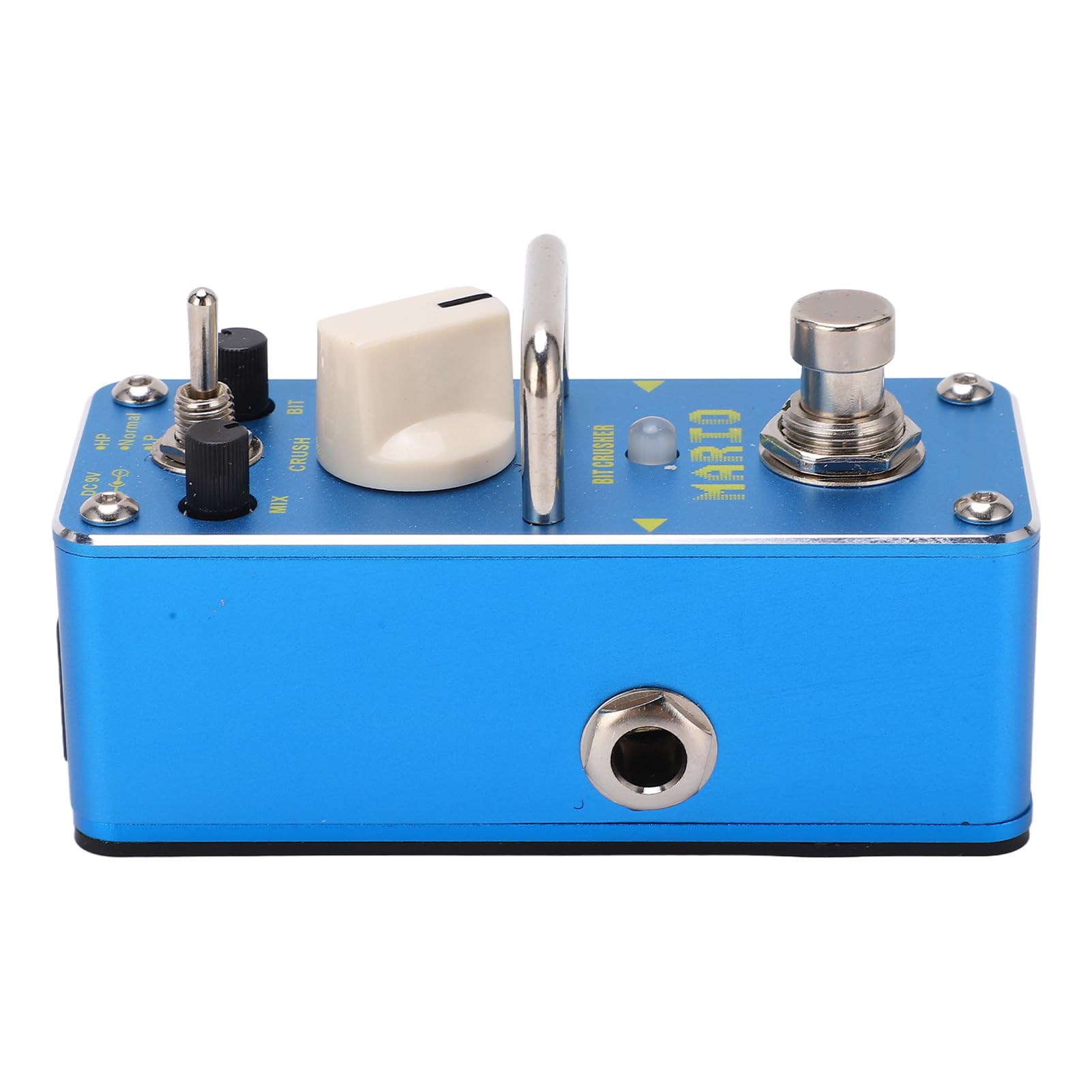 Pedale Effetto per Chitarra Elettrica Compatto True Bypass Bit Crusher per Musicisti Metal Blue