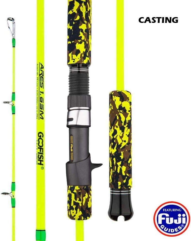 Solid Nano Tech Fuji Speed Jigging Rod 165cm Size PE 1-4(25-65lbs) ML Action Power 20kg (Casting/Overhead Model, 165cm)