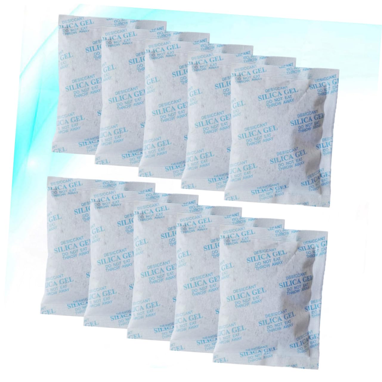 Déshumidificateur 100 Paquets 10g en Tissu Non Tissé Réutilisable Gel de Silice pour Absorption D'humidité Sûre Placards et Vêtements