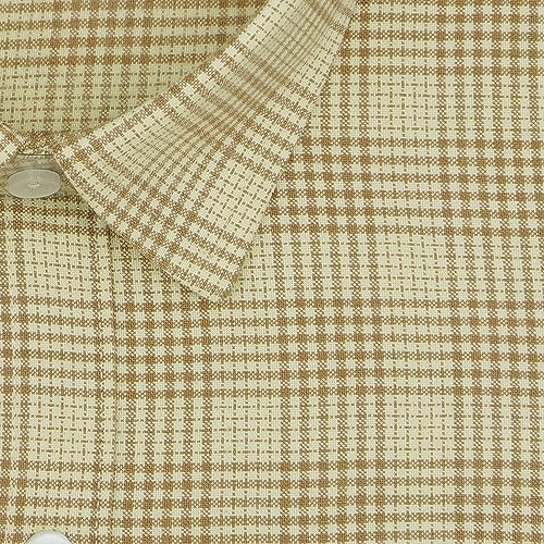 Image of GHPC Cottswool Winter Wear Woolen Glen Plaid Checks Full Sleeves Regular Fit Formal Shirt for Men