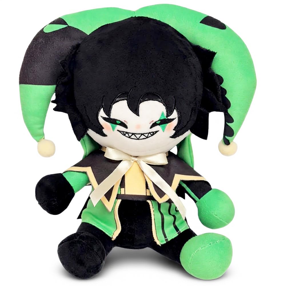 Kouipoie The Freak Circus Plush Toy, Cute Cartoon Character Plushie, Soft Stuffed Animal Doll for Kids & Adults, Kawaii Plush Cushion Toy, Gifts for Fans, Bedroom Desk Decor (Harlequin-B 27CM)