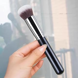 Black Makeup Brush for Foundation Powder Blus...