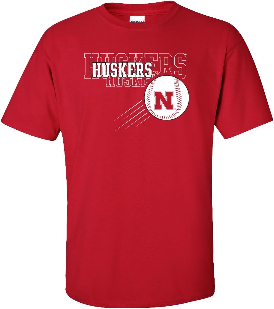 CornBorn Nebraska Huskers x 3 Baseball Tee Shirt