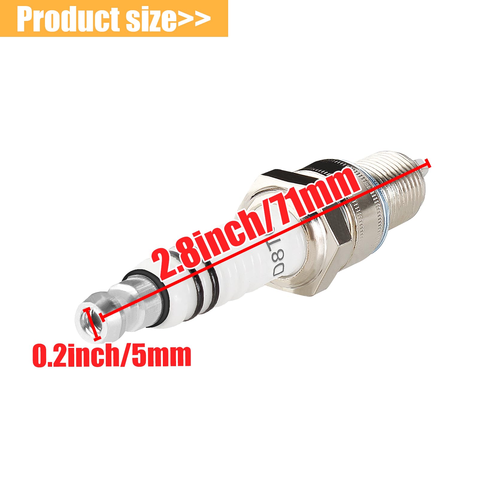 Amazon.com: QAZAKY Spark Plug D8TC D8EA DR8EA for CG 125