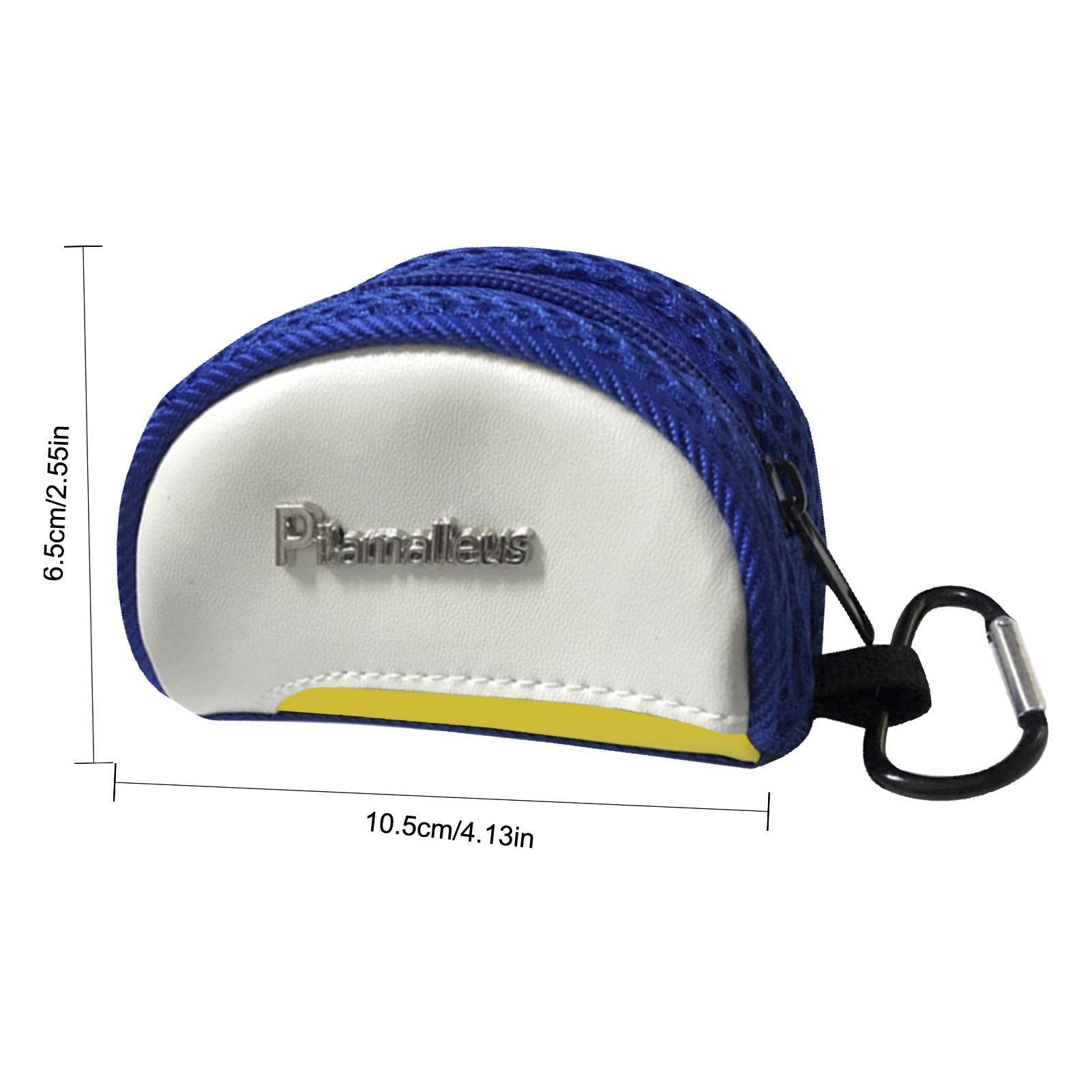 Borsa per Pallina da Golf con Cerniera e Moschettone, Porta t-Shirt Sportivo Tascabile
